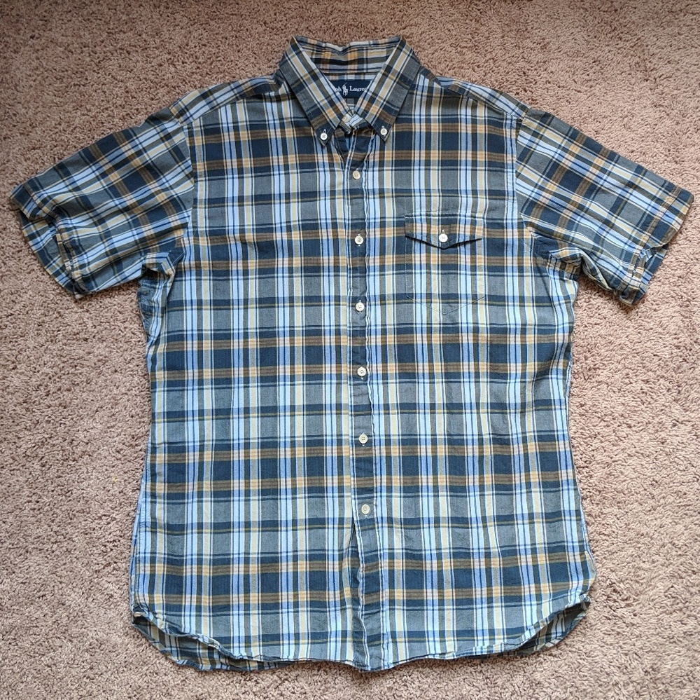 Ralph Lauren mens plaid polo